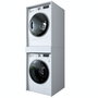 Hanah Home KD113 - 3856 Armario de Baño Blanco 66.6x189x65 cm